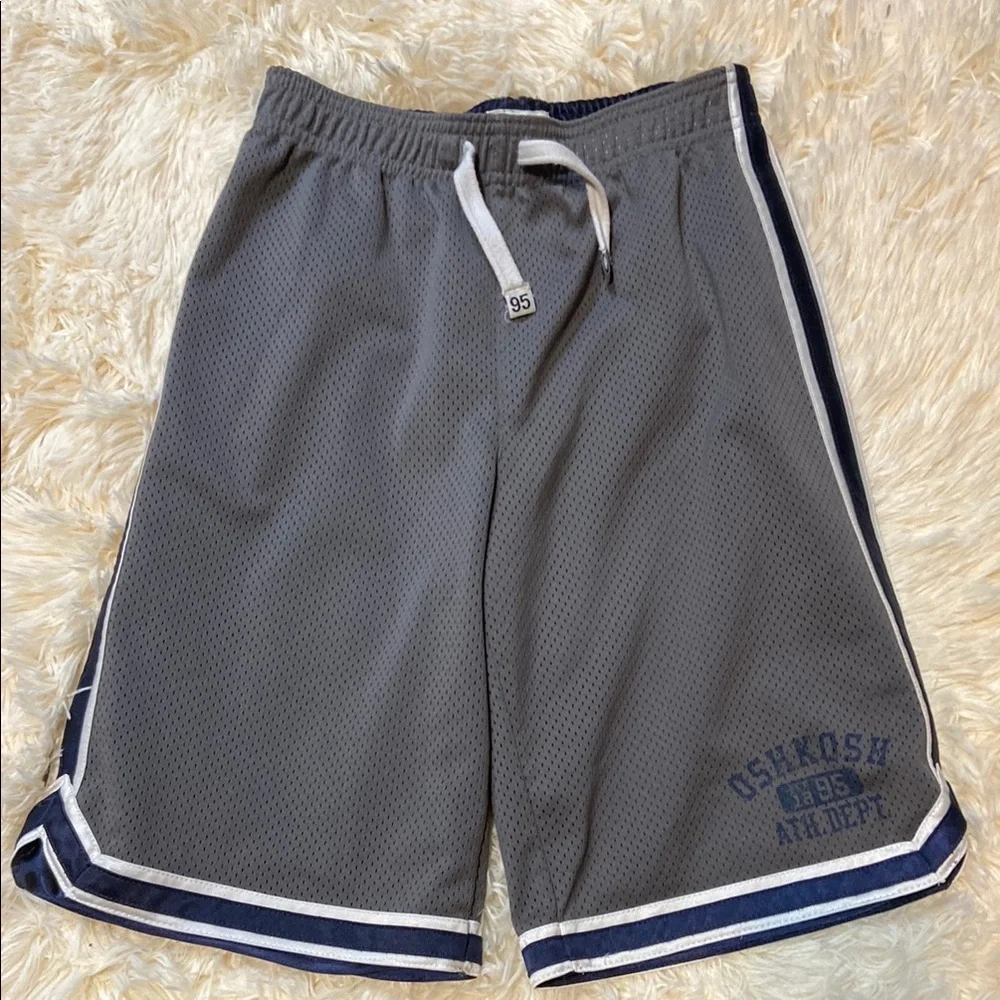 OshKosh B'gosh Gray Athletic Shorts with Drawstring Waistband